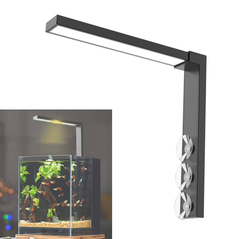 Aquarium Plant Grow Light - ABS mangkuk ikan kecil lampu LED