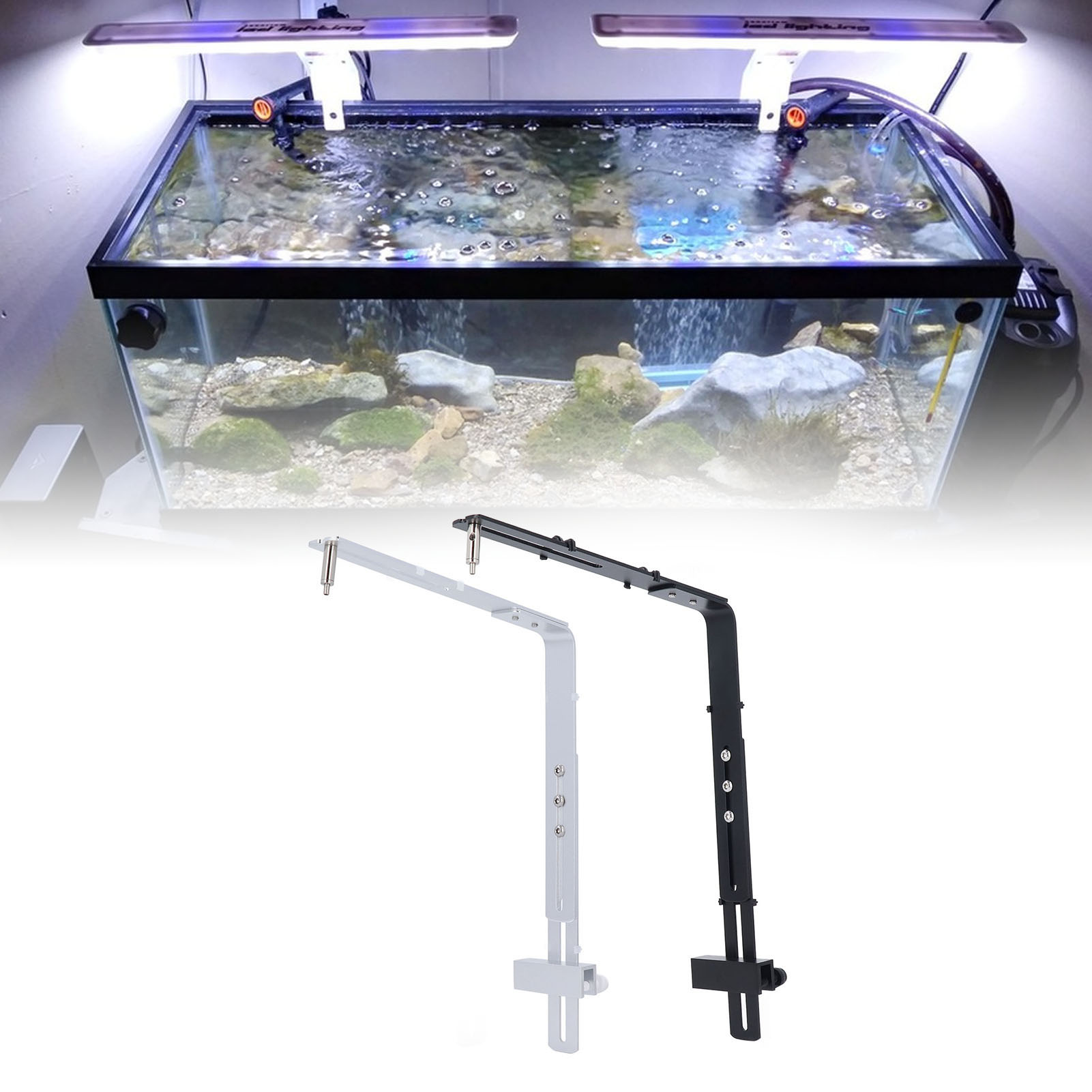 Aquarium Plant Grow Light - Penyangga Lampu Akuarium Braket Lampu Akuarium