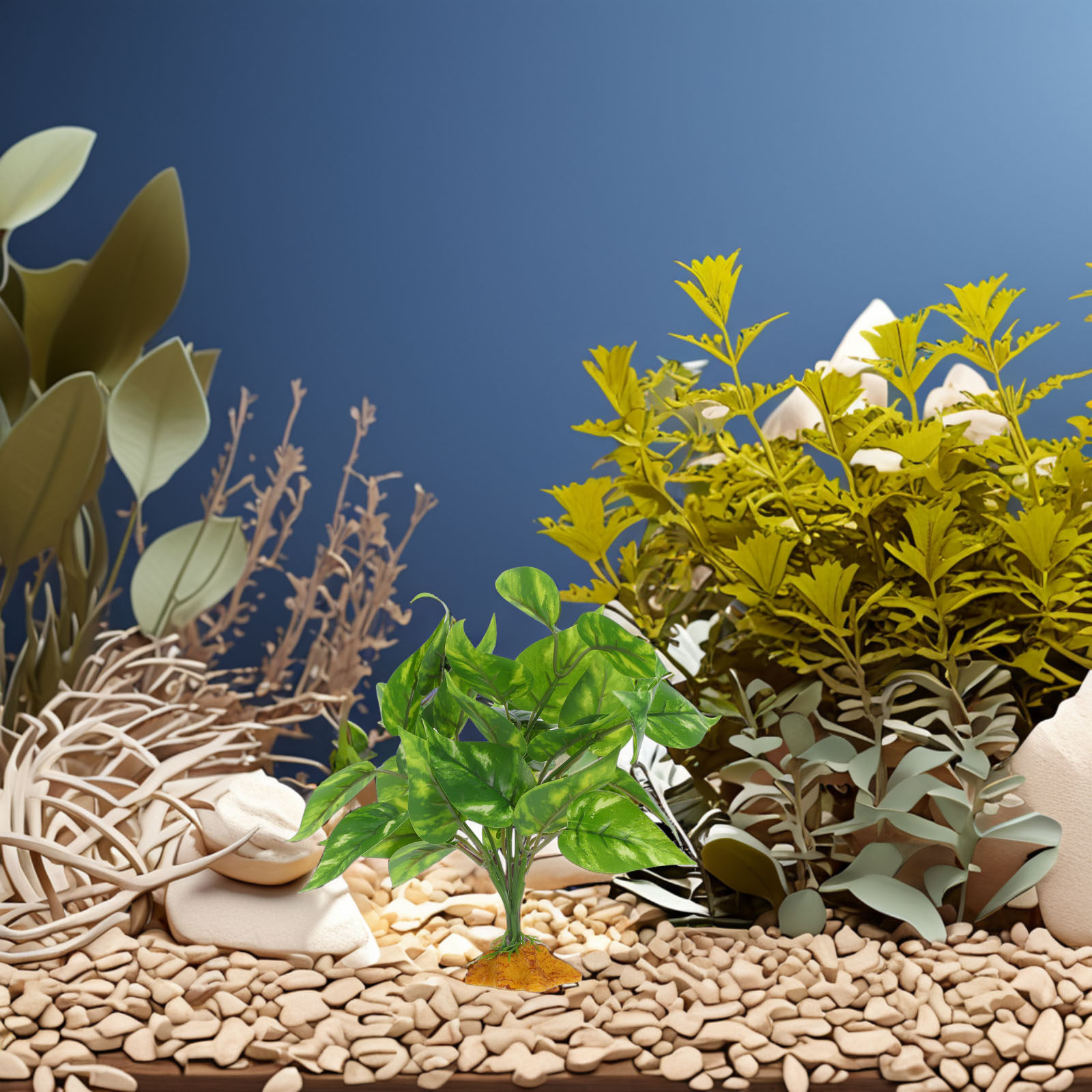 Non Planted Aquarium Fish - Tanaman Buatan Realistis, Aman, dan Tidak