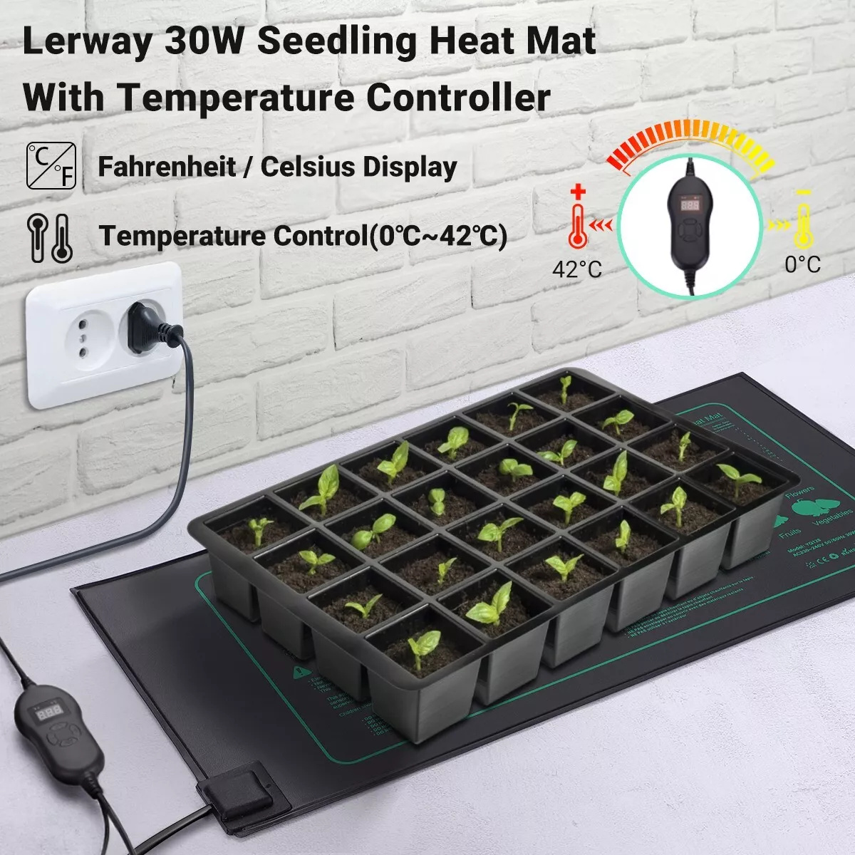 Planted Aquarium Heater - Lerway Tikar Pemanas Pertumbuhan Tanaman Tikar
