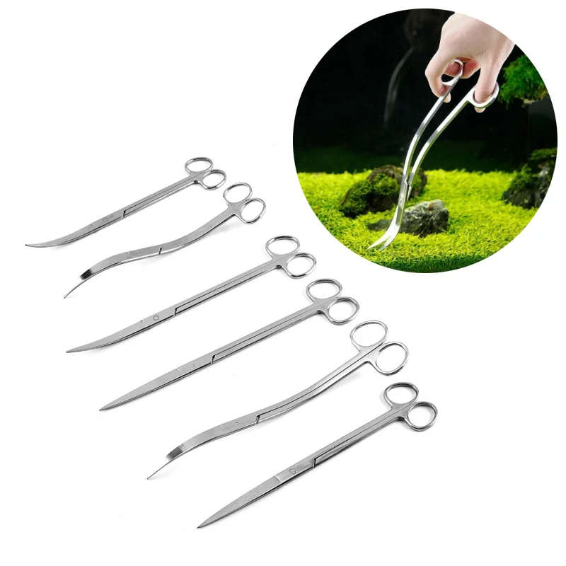 Planted Aquarium Tools - Gunting akuarium, peralatan tangki ikan penjepit