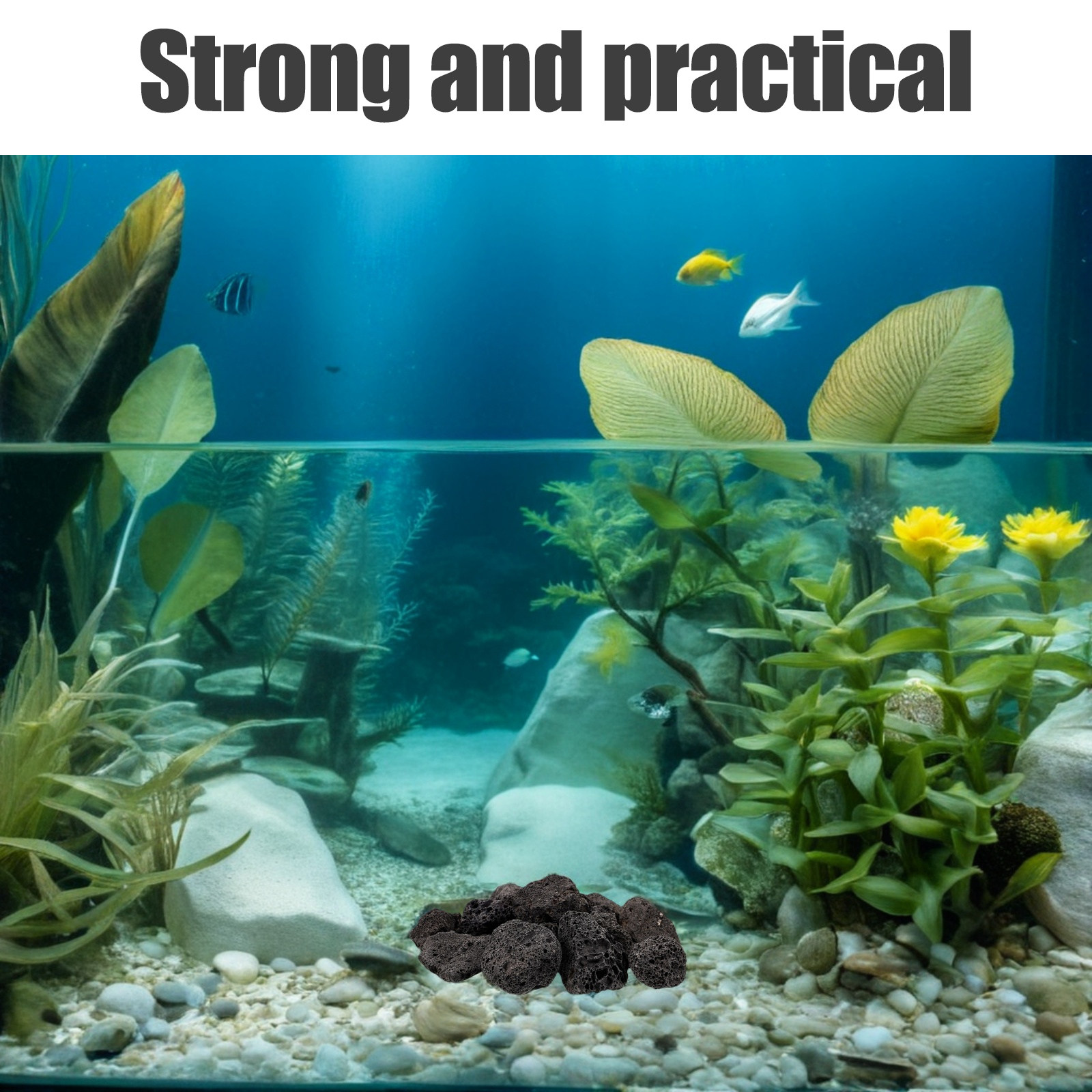 Aquarium Planting - 1 Paket Batu Dekorasi Vulkanik untuk