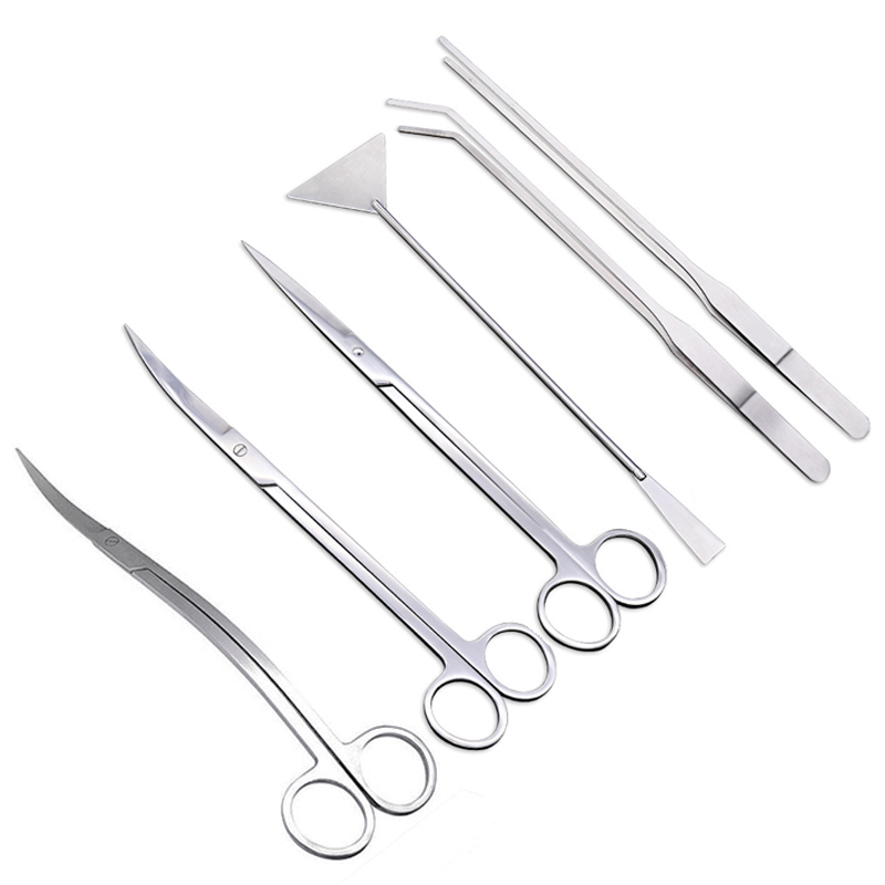 Planted Aquarium Tools - Pinset gunting akuarium Stainless, alat pembersih