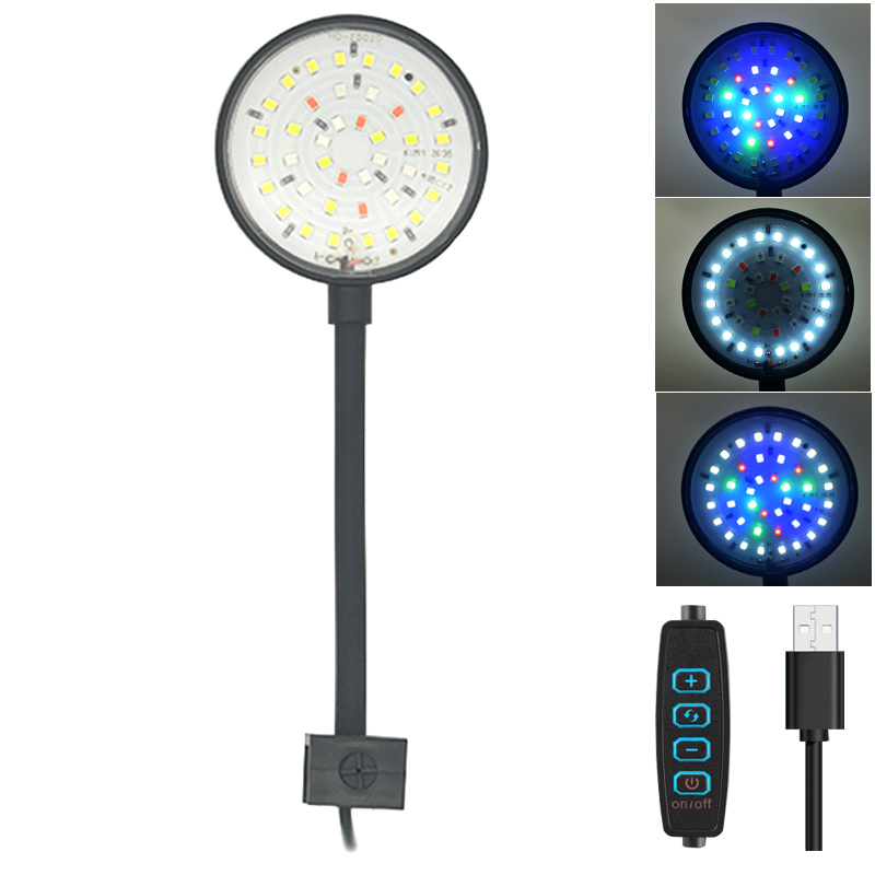 Lampu LED akuarium USB dekoras - Aquarium Plant Grow Light ulasan dan harga
