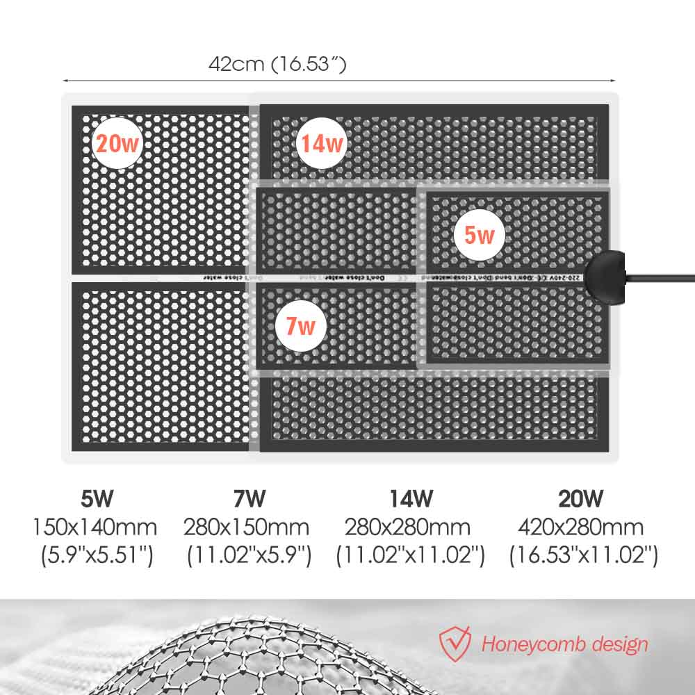 5-20w matras panas reptil bant - Planted Aquarium Heater ulasan dan harga