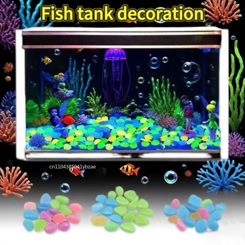 100-800 Buah Kerikil Menyala D - Aquarium Planting ulasan dan harga