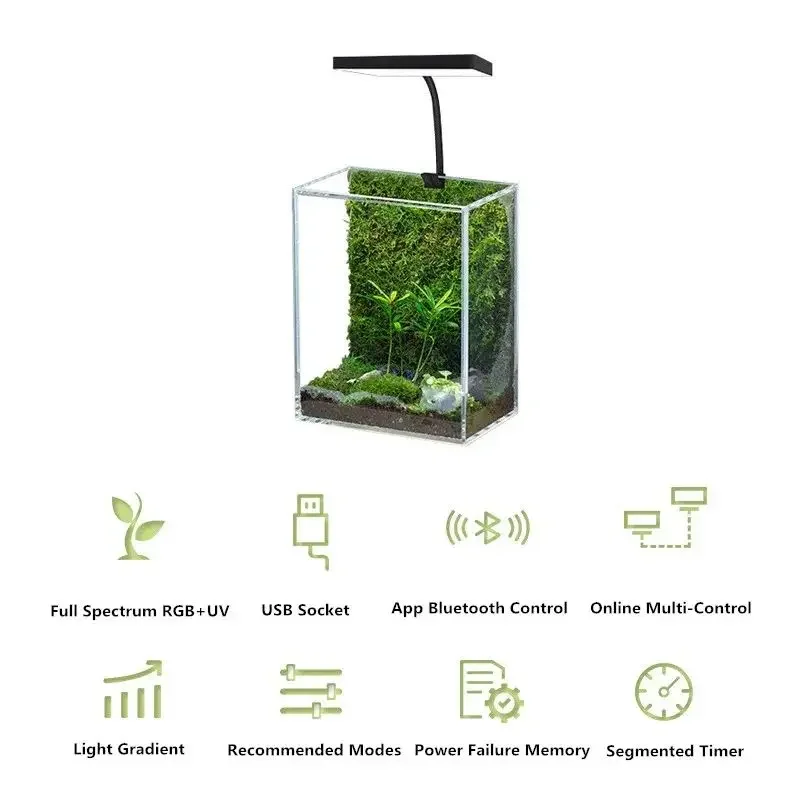 WEEK AQUA Mag Pro USB Nano Lam - Aquarium Plant Grow Light ulasan dan harga