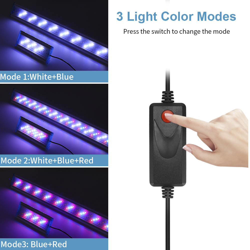 Lampu tangki ikan akuarium, ca - Aquarium Plant Grow Light ulasan dan harga