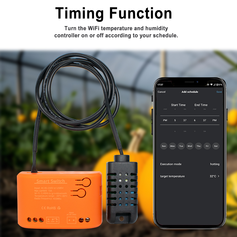 Sensor Kelembaban Suhu WiFi Tu - Aquarium Planting ulasan dan harga