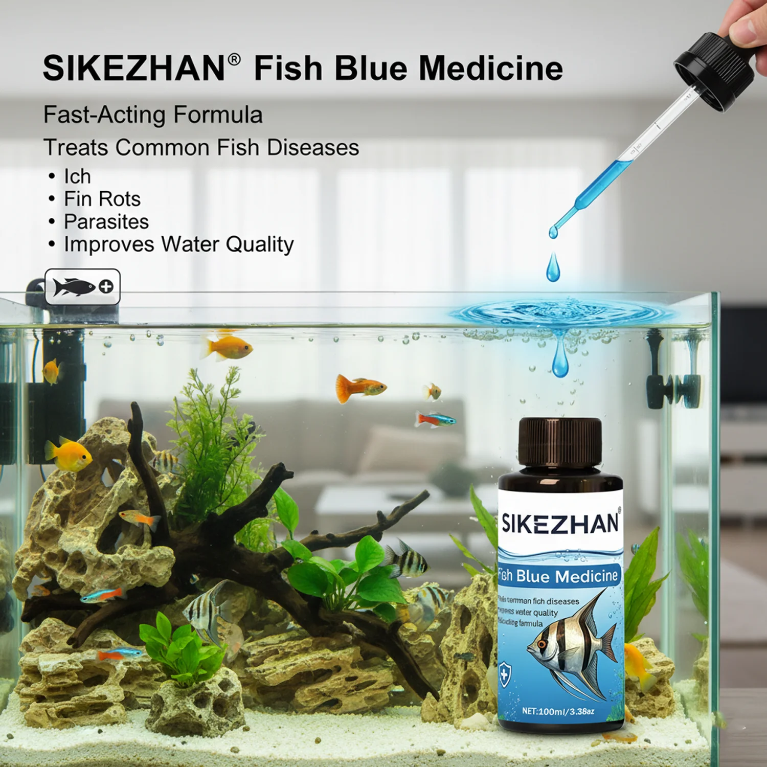 500ml Larutan Metilen Biru Per - Planted Aquarium Tools ulasan dan harga
