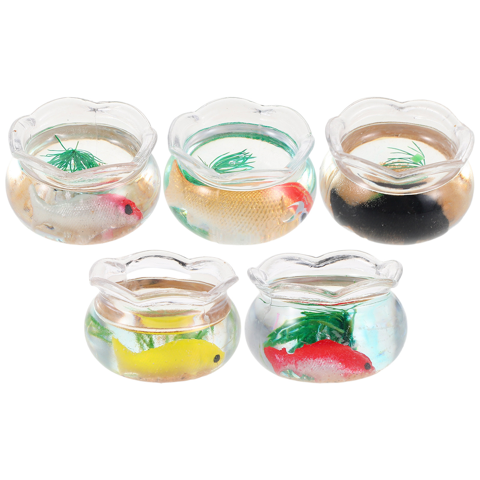 5Pcs Akuarium Mini Berbentuk B - Aquarium Planting ulasan dan harga
